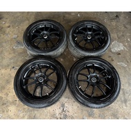 ORIGINAL ENKEI PF01 JDM Sport Rim 18” 5X114.3 Made in Japan