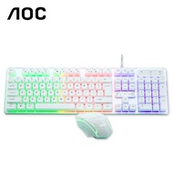 🔥性價比首選🔥 AOC KM100 RGB  鍵盤 滑鼠 套裝 鍵鼠套裝 遊戲 電競 gaming 商務 辦工 台機 手提電腦 電腦