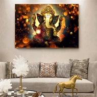 Lord Ganesha Canvas Paintings on the Wall Art Posters And Prints Hindu Gods Canvas Art Pictures Gane
