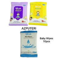 Baby Wet Wipes Tissue Skincare Excue 10pcs (Tisu Basah Baby)