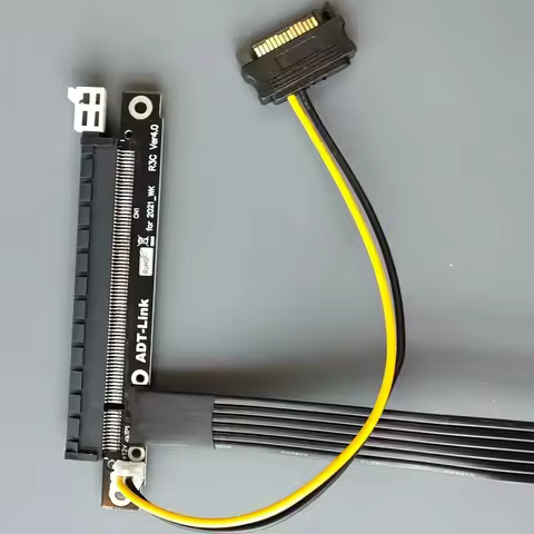 Gen4.0 PCIe Riser Card 1x to 16x Adapter No Need USB with Power Cable PCI-E x1 x16 GPU WK Riser Adap