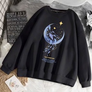 2022 Korean Sweatshirts Women's Cotton Fashion Printed Sweater Retro Couple Student Round Neck Hoodi