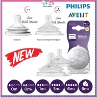 AVENT Natural Response Teat puting botol Twin Pack Newborn / Slow / Medium / Fast / Grown Up / Varia