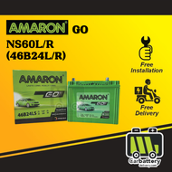 [Installation Provided] Amaron GO NS60L NS60R 46B24L 46B24R Car Battery Bateri Kereta Toyota Vios Honda City Civic