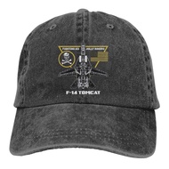 [Hot Sale Men Baseball cap] Retro F 14 Tomcat Fighting Jolly Rogers Squadron Us Aviation Short Creat