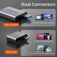 3 Aa CABLETIME IN 1 Card Reader USB 4.0 5Gbps A & C 312Mb/S Aluminum Alloy Sd/Tf Cards Portable A