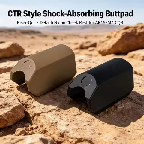 Tactical Nylon Cheek Rest Pad Quick Detach CTR Style Shock-Absorbing Buttpad Riser for AR15 M4 CQB G