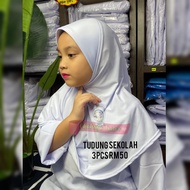 [HOT] 3 Helai Tudung Sekolah Kanak -Kanak by Chahaye Tailor School/Baju/Uniform/Tadika