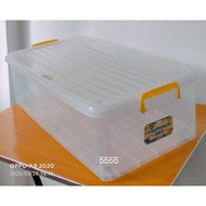 STORAGE BOX 75L J&T MASTER FUNCTIONAL BOX PLASTIC TRANSPARENT 5555