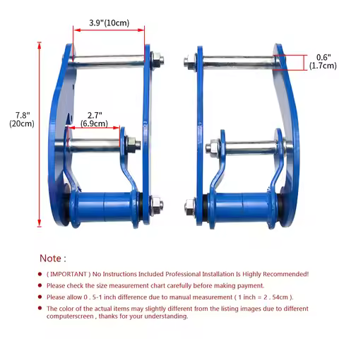 2pcs Rear Comfort Double G-Shackles Suspension Leaf Spring Fit For Toyota Hilux REVO 2015+ Comfort D