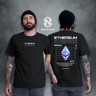 Crypto Ethereum T-shirt Crypto Trading Shirt ETH T-shirt T Shirt Lelaki Tshirt Baju T Shirt Lelaki