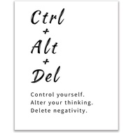 Bolien Inspirational Wall Art Affirmations Poster Motivational Double sided Daily Affirmation Typogr