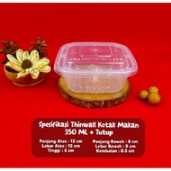 Thinwall sq (petak) 350ml, 450ml and 500ml contents 25