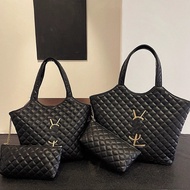 2025 New Style Female Bag Icare Child Mother Tote Bag Large Bag Sheepskin Diamond Portable Triangle 