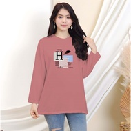 Women's Oversized Long Sleeve T-Shirt Women's Long Sleeve Distro T-Shirt / Oversized Streetwear Long