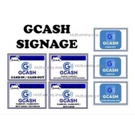 SIGNAGE GCASH PLASTIC SIGNAGE