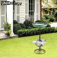 [Yoyoyo1] Garden Bird Bath, Flat Base, Metal, Multifunctional, Easy to Install, for Yard, Lawn, Orna
