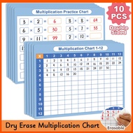 3PCS Dry Erase Multiplication Chart Kids Math Times Table Practice Manipulatives Chart Reusable Math