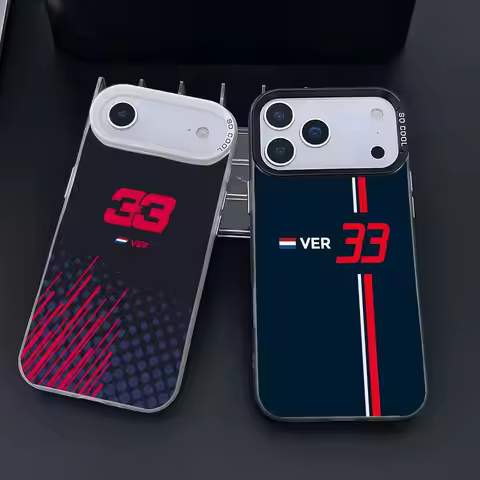 Maxs V-Verstappen F1 Phone Case For iPhone 12 13 14 15 16 17Pro Max Plus Protect Plating Phone Cover