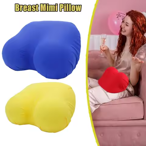 Slow Rebound Memory Foam Breast Pillow Simulation Women Funny Boobs Hug Pillow Creative Breast Pillo