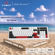 ZADEZ GK-98NW Mechanical Gaming Keyboard - Three Connection Modes, 98% Layout