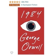 1984 book buku by George Orwell. Numbers 1 bestseller. Tiktok Made Me Buy It Booktok, Bookstagram, b