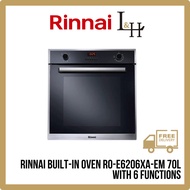 RINNAI Built-In Oven RO-E6206XA-EM 70L Cavity Cooling System With 6 Functions