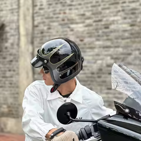 Open Face Helmet TT&COCASCOS 500TX Helmet Korea Style Low Profile Motorcycle Retro Japanese Style Sm