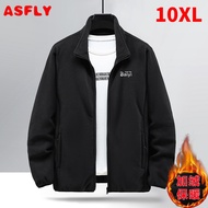 ASFLY 10XL 9XL Men's Clothing Thickened Fleece Coat Men Warm Fleece Jacket Man Large Size Clothes Ja