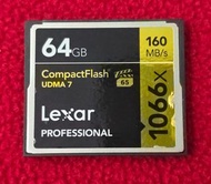 Lexar Professional 1066x CompactFlash 記憶卡 64GB [R:160]