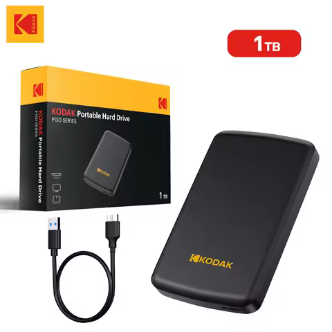 KODAK P150 Portable Hard Drive 500GB External HDD 5Gbps High Speed 130MB/s 2.5inch USB3.0 Gaming HDD