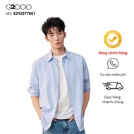 Men's Shirt G2000 Blue Long Sleeve