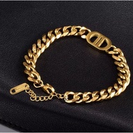 NEWEST GOLD COLOR TITANIUM CHAIN BRACELET CD IMPORTED FROM KOREA