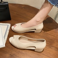 [AY] Fish Mouth Sandals Women Outer Wear Summer 2025 Sandals Women Sandals Slippers Fashionable All-