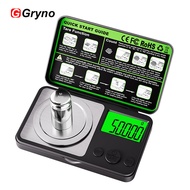 Gryno Digital Kitchen Scale 50g /0.001g  Jewelry Scale Electronic Milligram Scale 7 Units LCD Displa