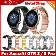 Luxurious Strap For Amazfit GTR 3 / Amazfit GTR 3 Pro Smart Watch Band Stainless Steel Metal Smart W