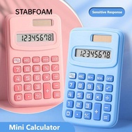 STABFOAM Scientific Calculator, Silent 8-Digit Mini Pocket Calculator, Cartoon Large LCD Display 8-D