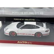 AUTOart 1/18 Porsche 911 (996) GT3 RS Ceramic White Red Latte