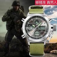 【威龍百貨】快速戶外手錶 俄羅斯軍錶戰術特種兵男士手錶運動防水電子錶雙顯戶外男錶