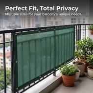 Balcony Privacy Screen, Durable Fabric Screen for Balconies with Anti-Aging Protection