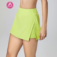 Yoga Skirt 2 in 1 Tennis Skirt Running Fitness Side Slit Sports Skirt