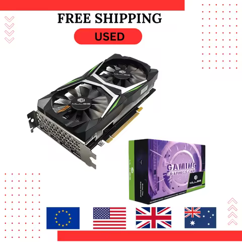 USED 2023 Placa De Video NVIDIA GeForce RTX 2060 Super 8GB Graphics Card GDDR6 256-bit GPU Desktops 