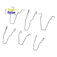 <Dream-t> 6Pcs Metal Headlight Bulb Spring Clips For H1 H3 H4 H7 Car Headlamp Light Bulb Retainer Sp