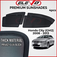 ELEVO Honda City GM2 2008 to 2013 Sunshade Sun Shade Windows 4pcs