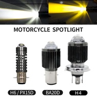 Led Headlight Bulb Ba20D H4 3000K 6000K For Motorcycle Scooter Atv