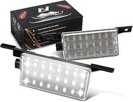 NUVISION LIGHTING Pair of LED License Plate Lights Compatible with 14-18 Silverado Sierra 1500/15-19