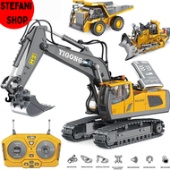 2.4Ghz Excavator Remote Control 12 Channel Diecast Model Paduan RC Crawler Loader Excavator Mainan A