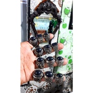 Lightning tooth agate ring genuine lightning stone agate ring/