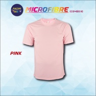 PINK 100% MICROFIBER QD0414 QUICK DRY JERSEY ROUND NECK SHORT SLEEVE TSHIRT MICROFIBRE SHIRT QD04 OR