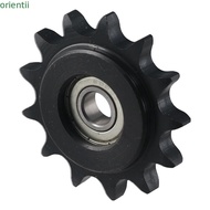 ORIENMY Convex Idler Gear, 10mm Bore 1/2" Pitch C45 Carbon Steel Chain Idler Sprocket, Durable 13 To